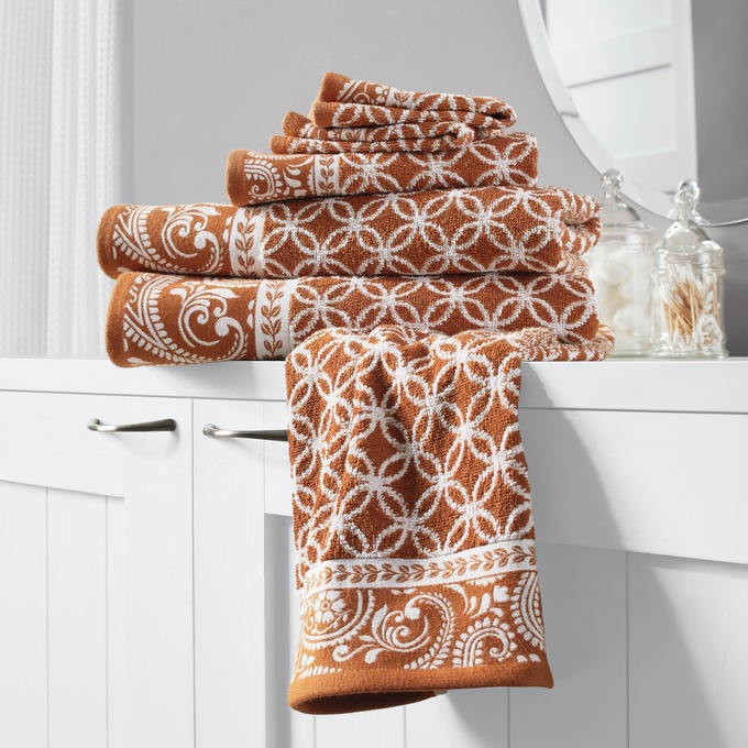 Burlington 6-piece Towel Set, Cinnamon, large