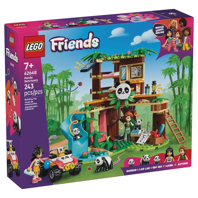 LEGO Friends Panda Sanctuary Animal Care, , large