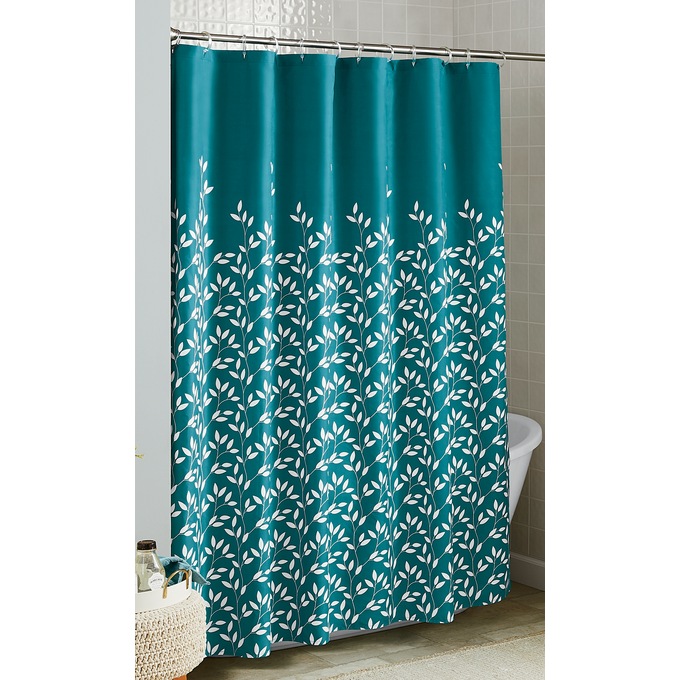 Serene Leaf Shower Curtain, , large