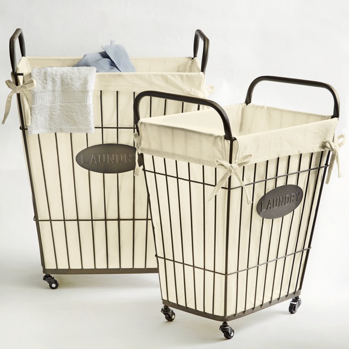 Set Of 2 Wire Laundry Baskets Ginny S