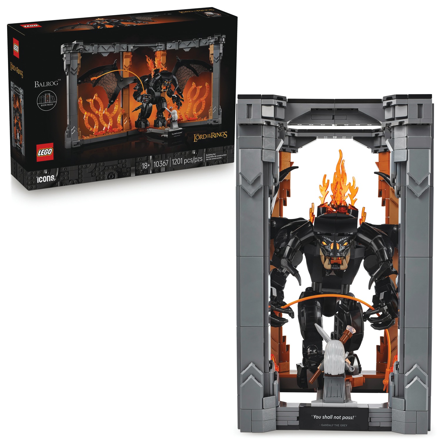 LEGO Icons The Lord of the Rings: Balrog Book Nook | Ginny's