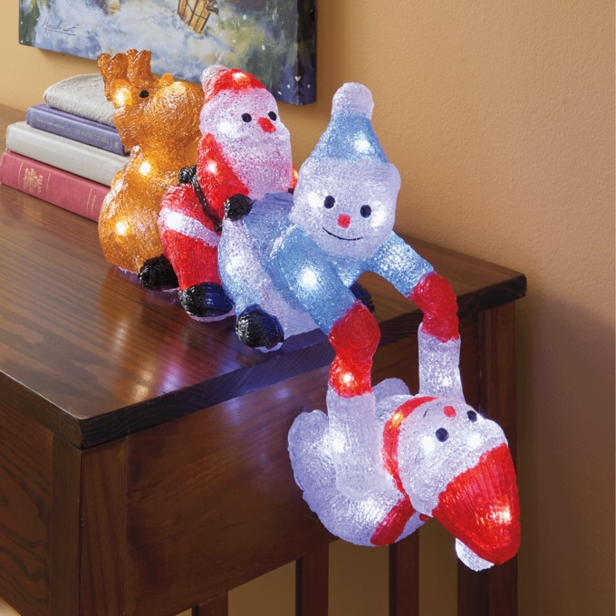 Lit Christmas Icon Shelf Sitter, , large