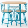 3-Piece Colorful Bistro Dining Set with Swivel Chairs, , large