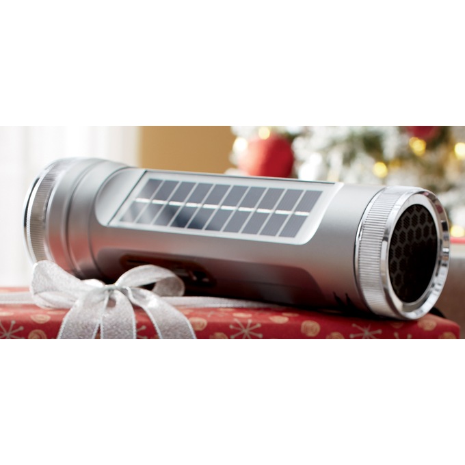 Flashlight Radio with Solar Power, , large