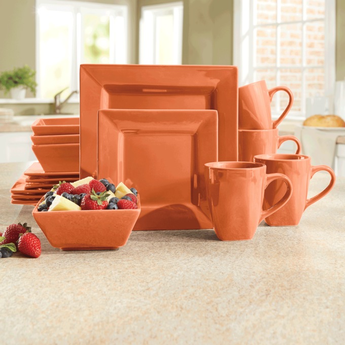 Orange dinnerware sets top