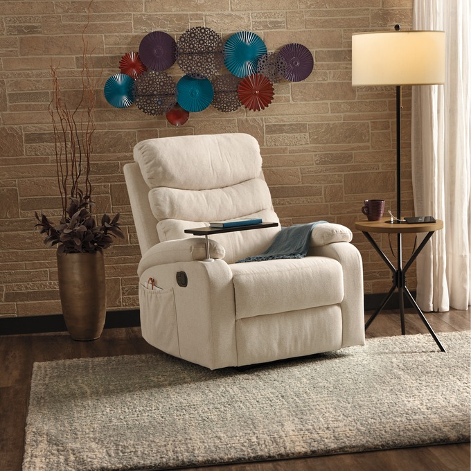 Charley Recliner with Tray Table, , large