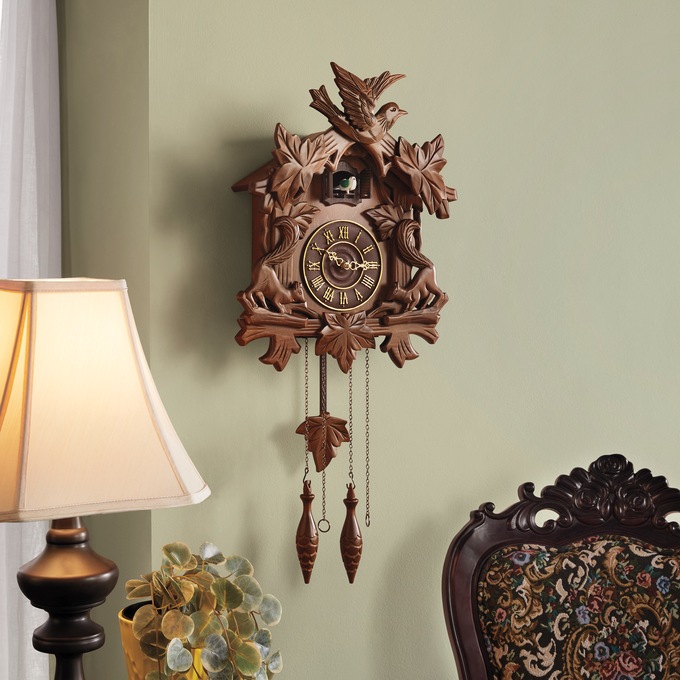 Woodland Friends Cuckoo Clock, , large