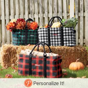 Personalized Farmhouse Utility Tote, , large