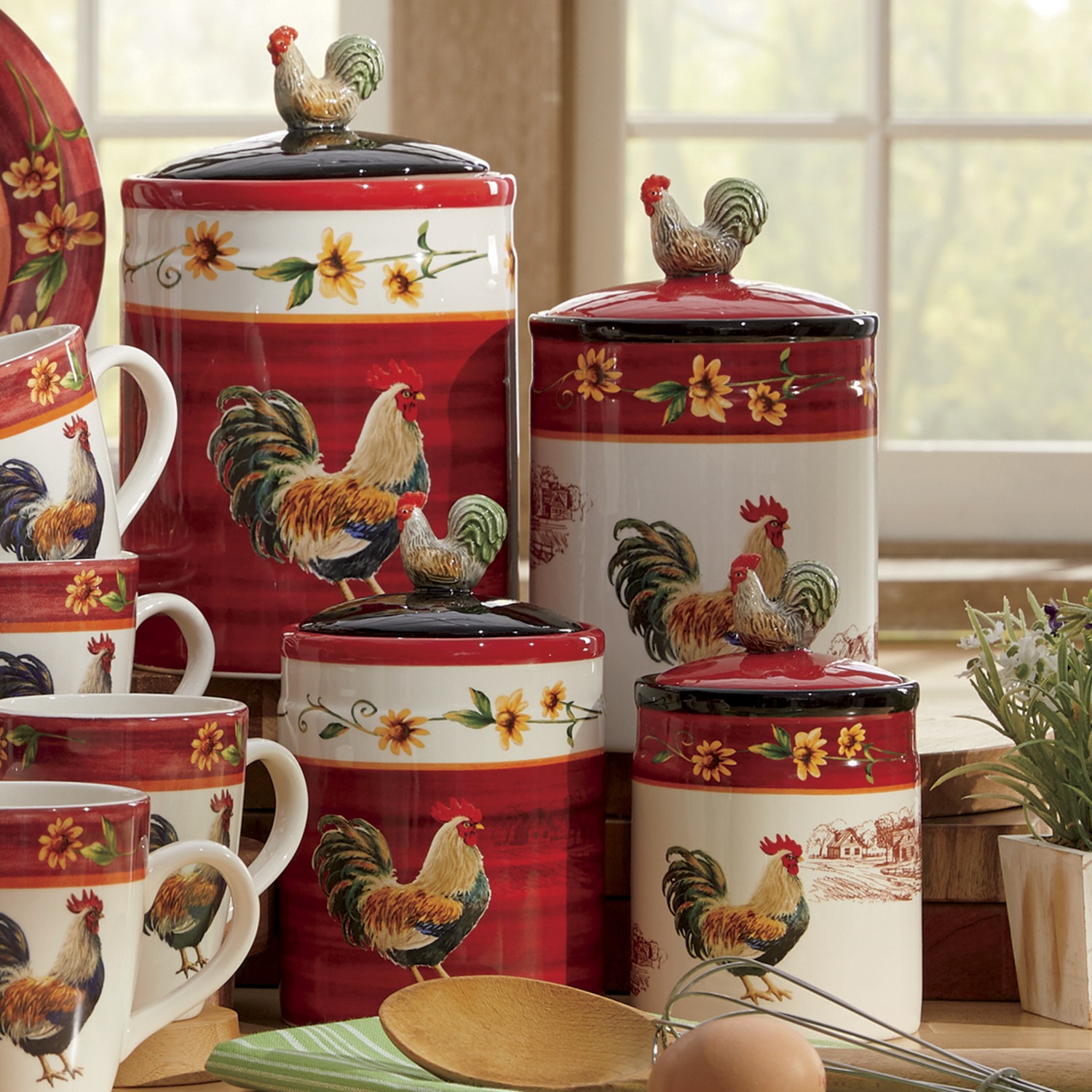 Sunflower Rooster Collection Ginny S