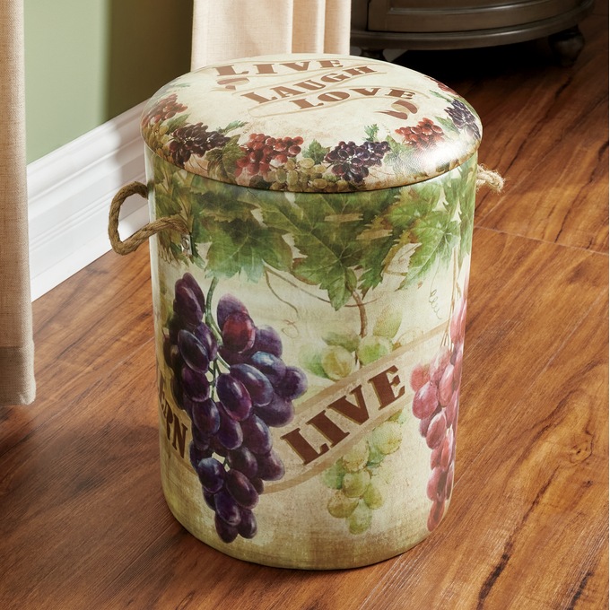 Vineyard Storage Stool, , large
