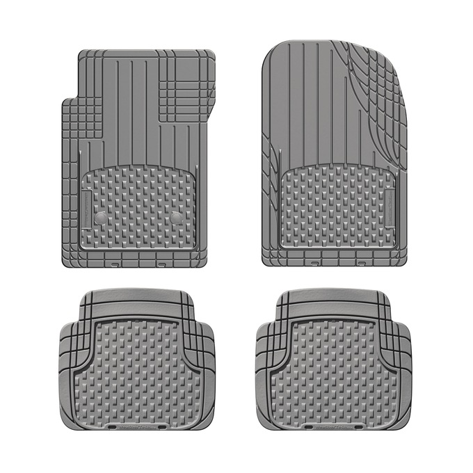 WeatherTech 4-Piece Trim-to-Fit Car Floor Mats, All-Weather, Gray, large