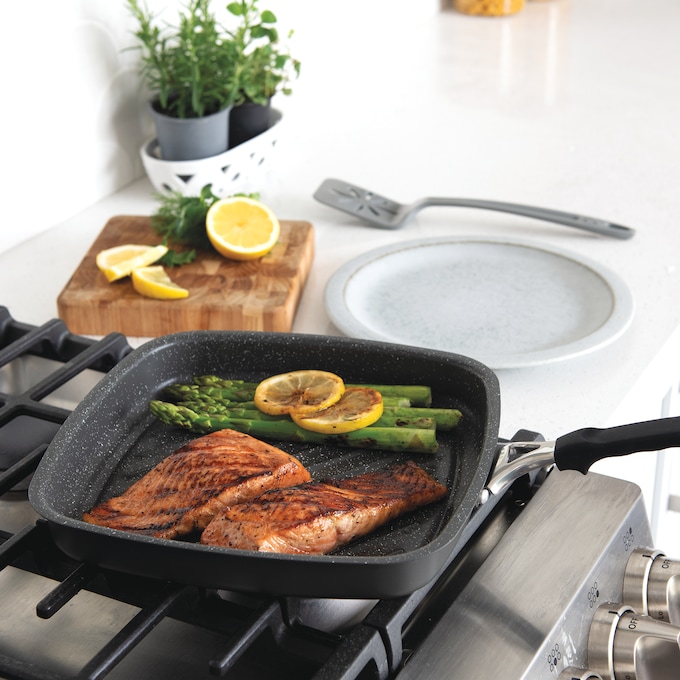 Nordic Ware Verde Ceramic Nonstick Searing Grill Pan, , large