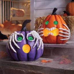 Digital-Eyed Pumpkin Figure, , large