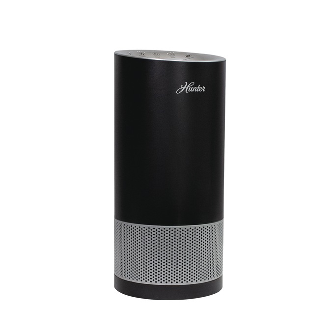 Hunter HP450 HEPA/UVC Tower Air Purifier, Black, large