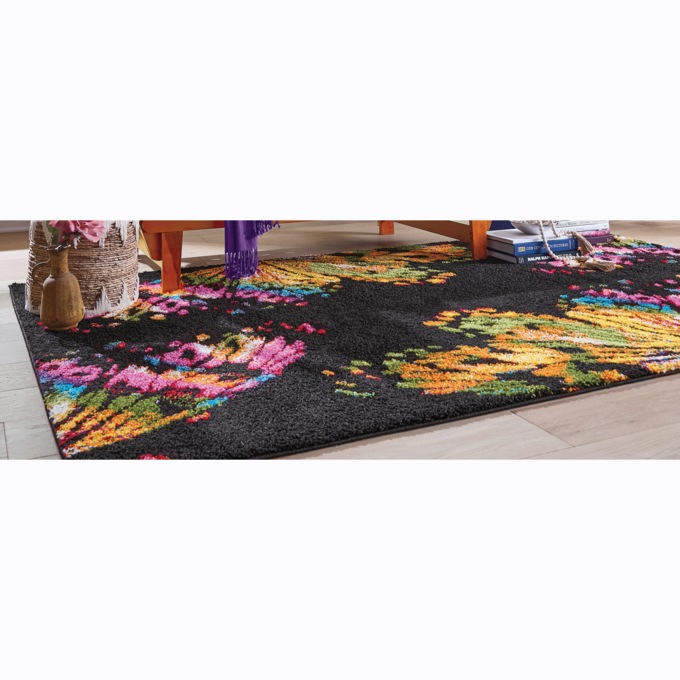 Butterfly Shag Rug, , large