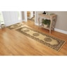 4-Piece Plush Floral Kirman Rug Set with Runner and Mats, Ivory, large