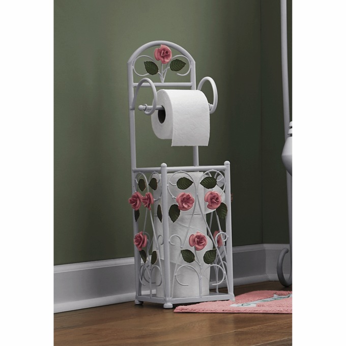 Chelsea Rose Toilet Paper Holder, , large