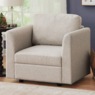 Harrison Sectional Armless Chair with Storage, Beige, large