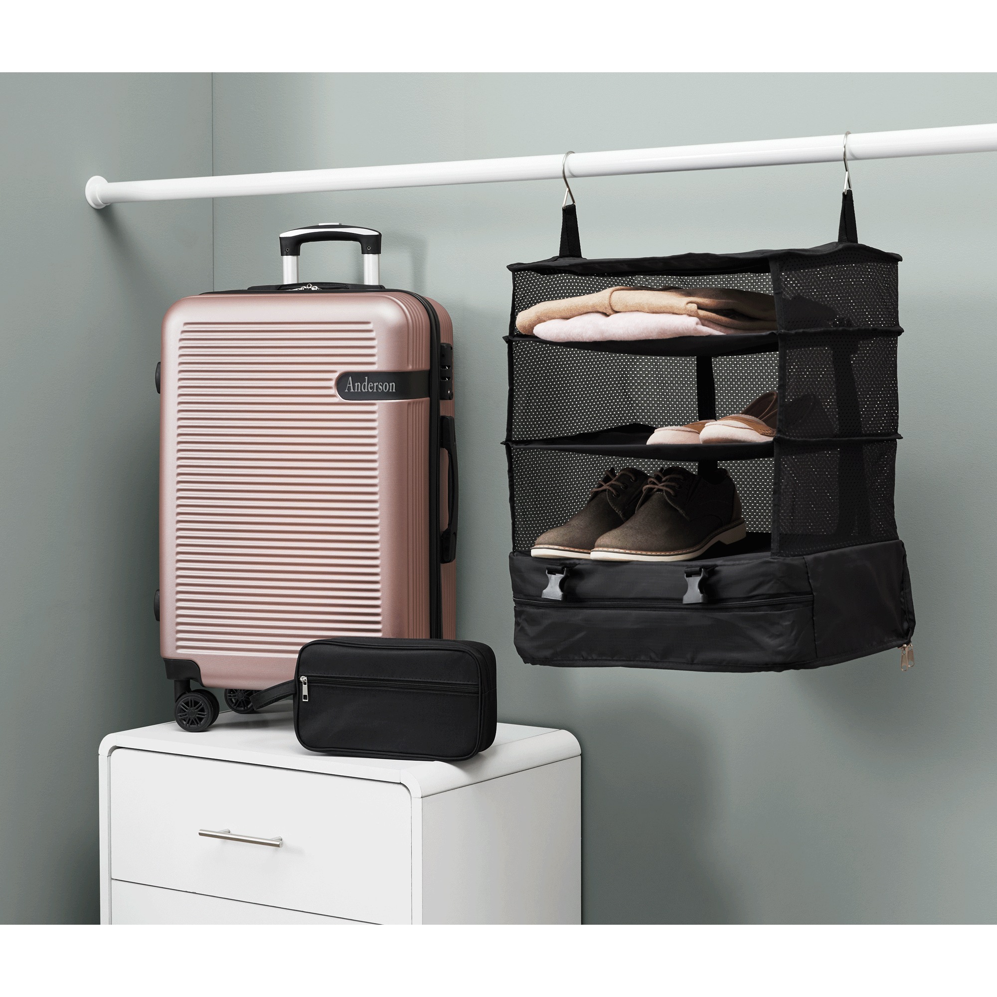 Luggage with Hanging Organizer, , large