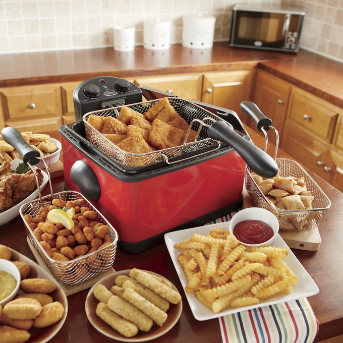 4Qt. Dual Basket Deep Fryer with Lid