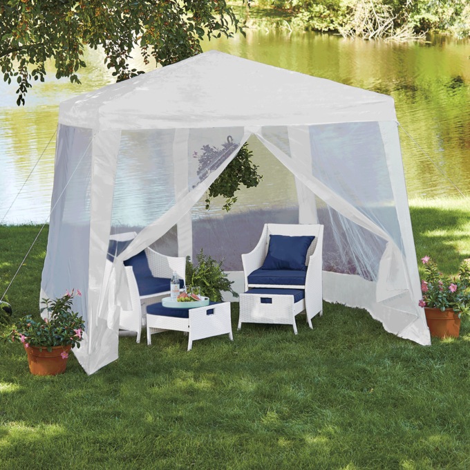 Temporary Gazebo with Netting, , large