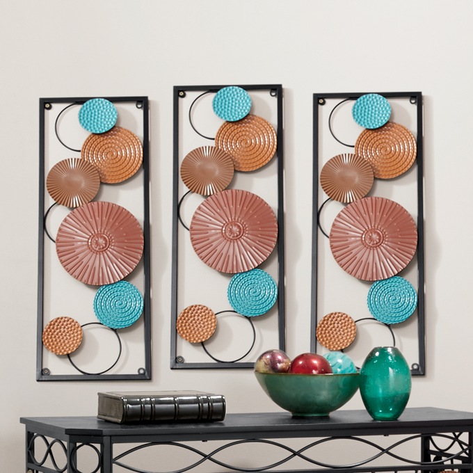 Buy 3 &amp; Save Embossed Circle Wall Art, , large