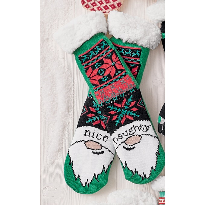 Holiday Slipper Socks, , large