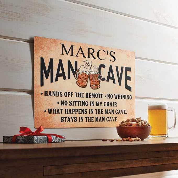 Man Cave Rules Wall Sign, , large