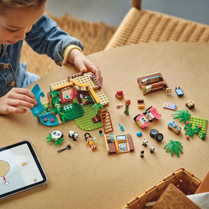 LEGO Friends Panda Sanctuary Animal Care, , large