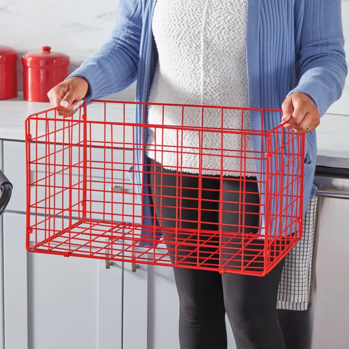 2-Tier Collapsible Shopping Cart, , large