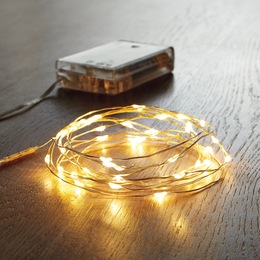 Set of 2 Battery-Powered 10-Foot Mini Fairy String Lights, , large