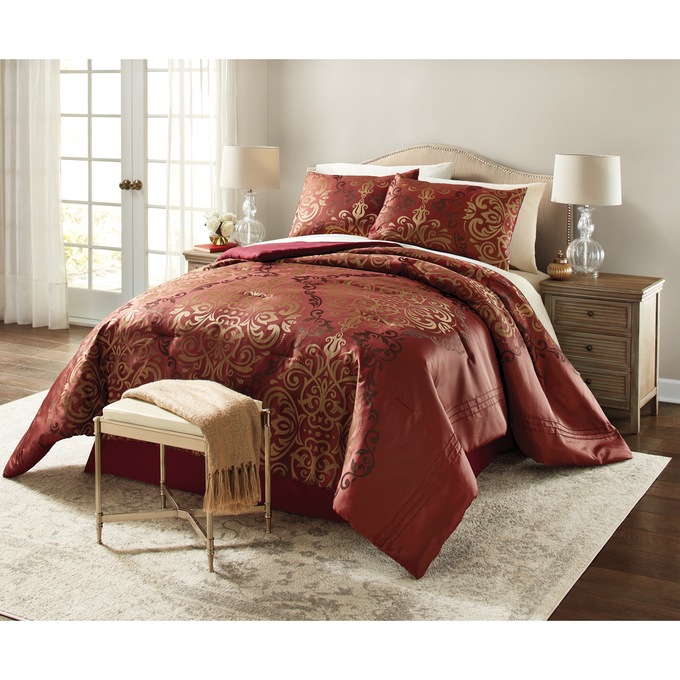 Royal Jacquard 4-Piece Comforter Set, , large