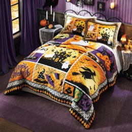 Trick or Treat Quilt and Sham, , large