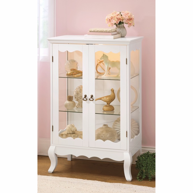 Olivia Scroll Curio Cabinet, , large