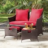 Loveseat with 2 Ottomans, , large