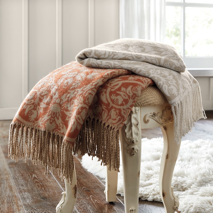Damask Throw, , large