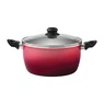 Gradient 10-Piece Aluminum Cookware Set, Red, large