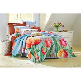 Blossom Oversized Quilt and Sham, , large