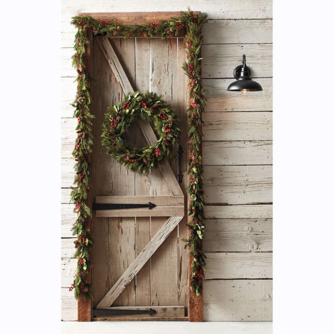 Evergreen and Berry Greenery, , large
