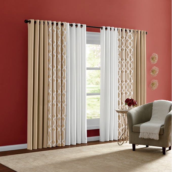Color Connection Patterned Grommet Panel, , large