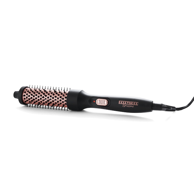 Volumizing Hot Curler Brush, Black, large