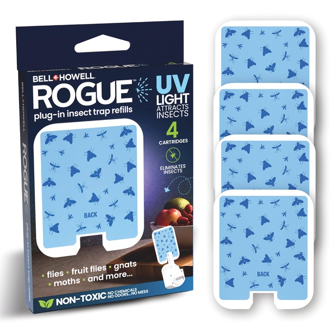 4-Pack Bell+Howell Rogue Insect Trap Refills, , large