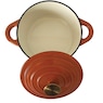 Set of 3 Cast Iron Dutch Ovens with Lids, Multi, large