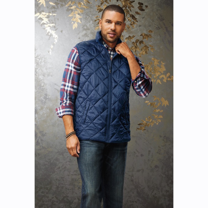 Men's Light Puffer Vest, , large