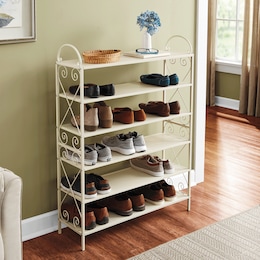 Anne Scroll Shoe Rack, , large
