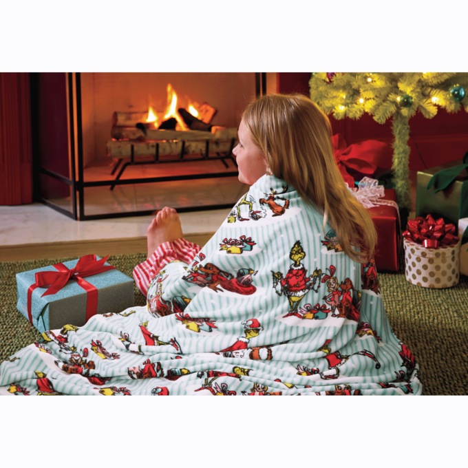 Mint Grinch Throw, , large