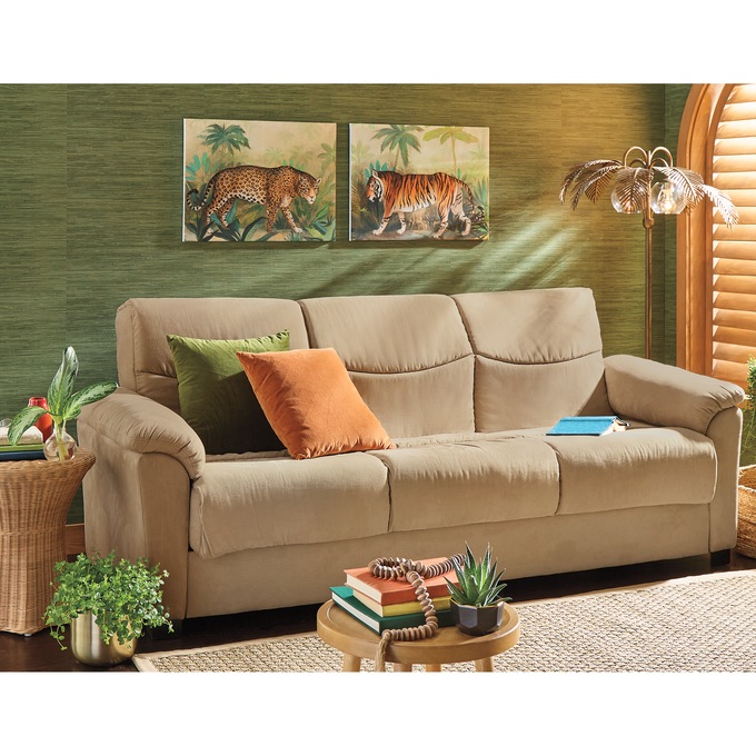 Super Plush Convertible Sofa Bed with Storage, , large