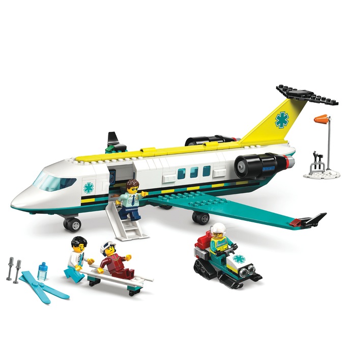 LEGO City Emergency Air Ambulance Airplane, , large