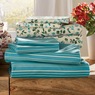 Leaf Stripe Print 2-Pack Flannel Sheet Set, , large