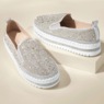 Azalea Wang Brittany Slip-On, Silver, large